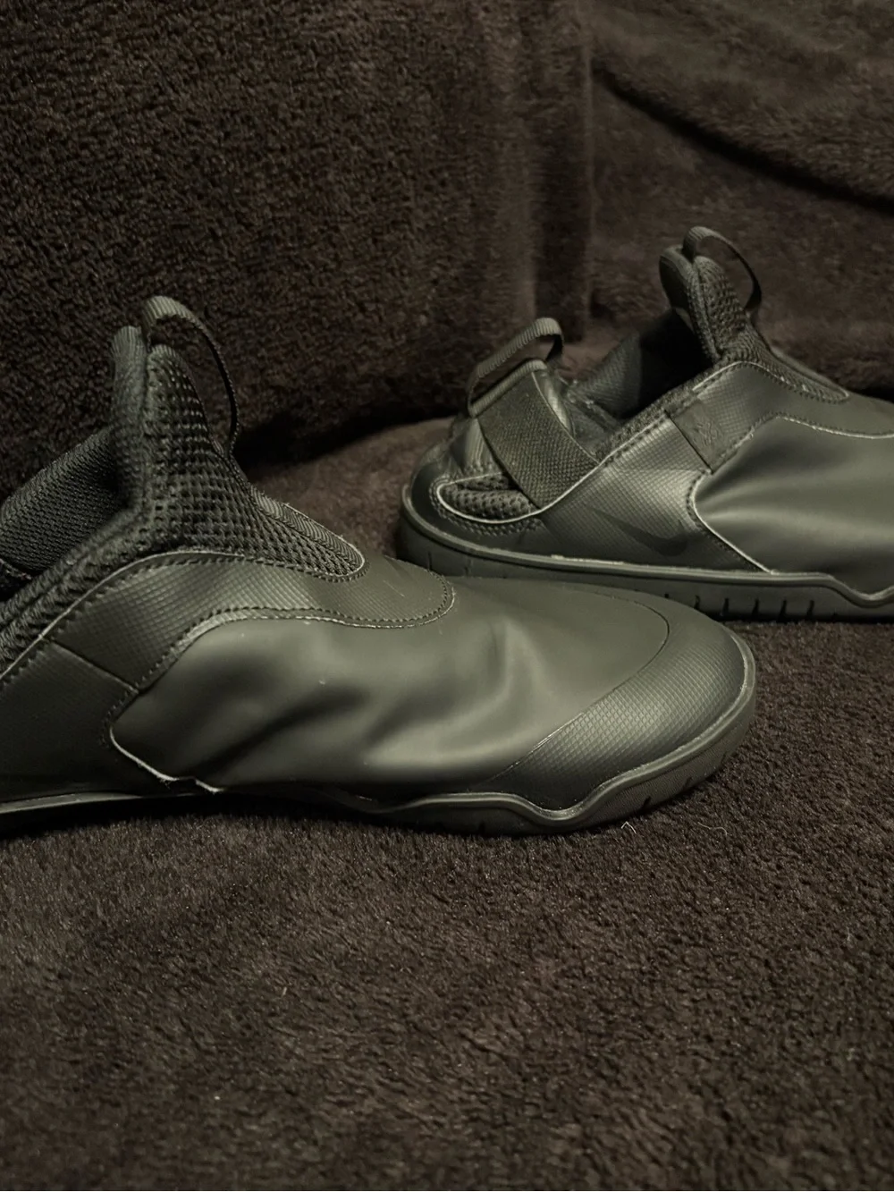 Nike Air Zoom Pulse Triple Black Slip On Nursing Shoes Mens 7.5 C Pics 4 Cond